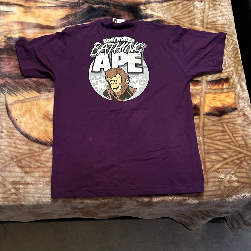 Purple Bape Shirt/ Large/ Authentic